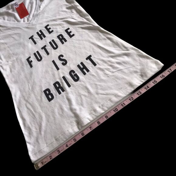 Next Level The Future Is Bright Short Sleeve Tee Sz M White NWT - Picture 6 of 10